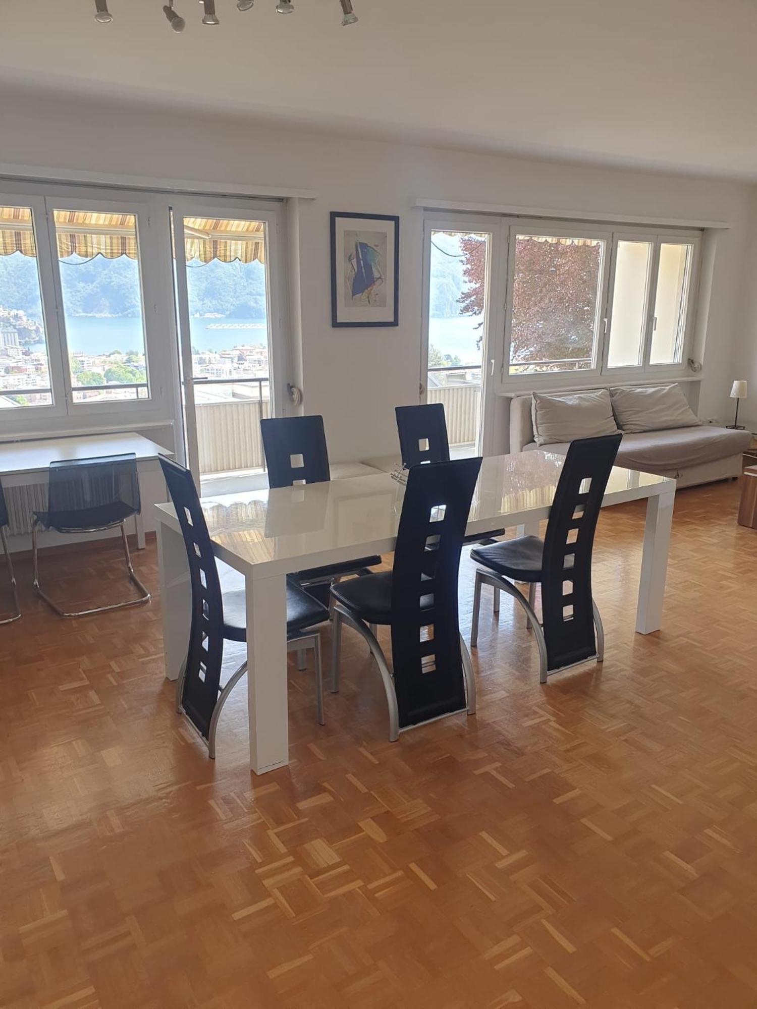 Lugano Lakeview Apartment With Self Check-In & Private Parking On Request Bagian luar foto